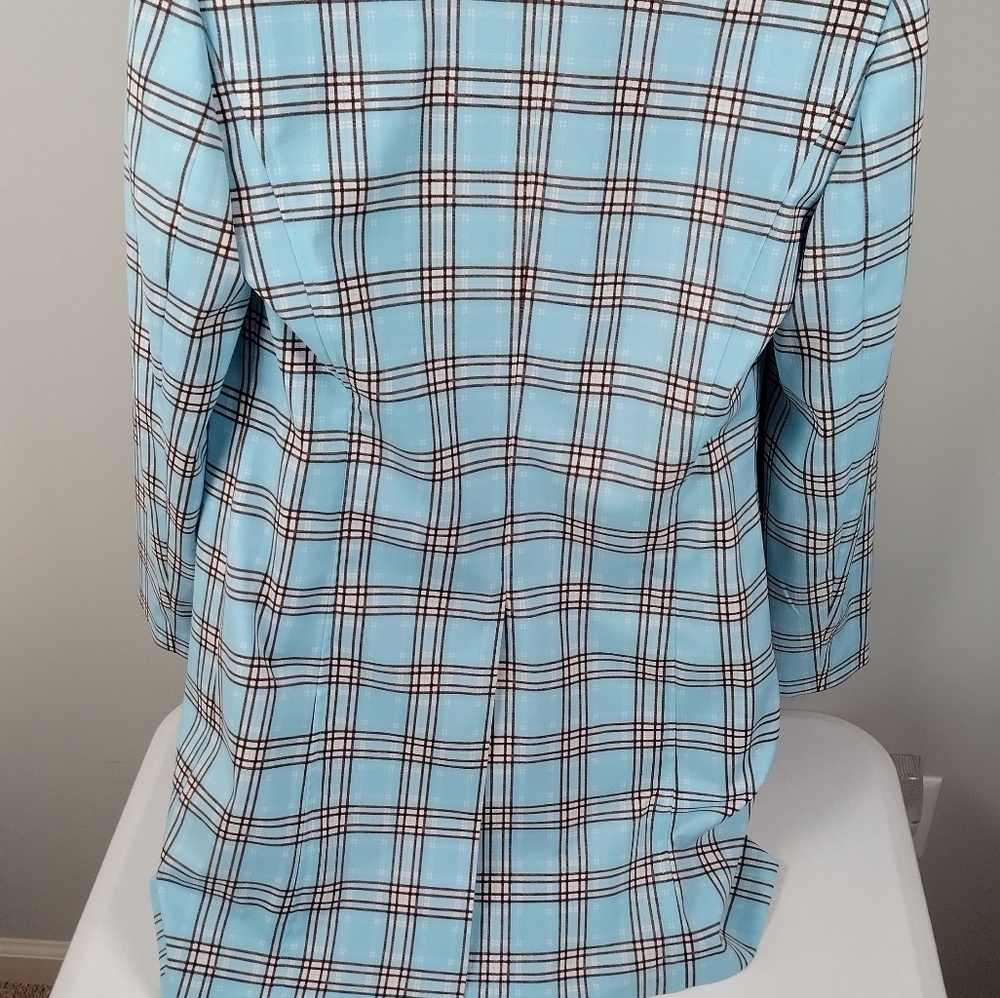 grace dane lewis Women's Size 12 Suit Blazer Jacket Satin Lining Long Split - Picture 6 of 12